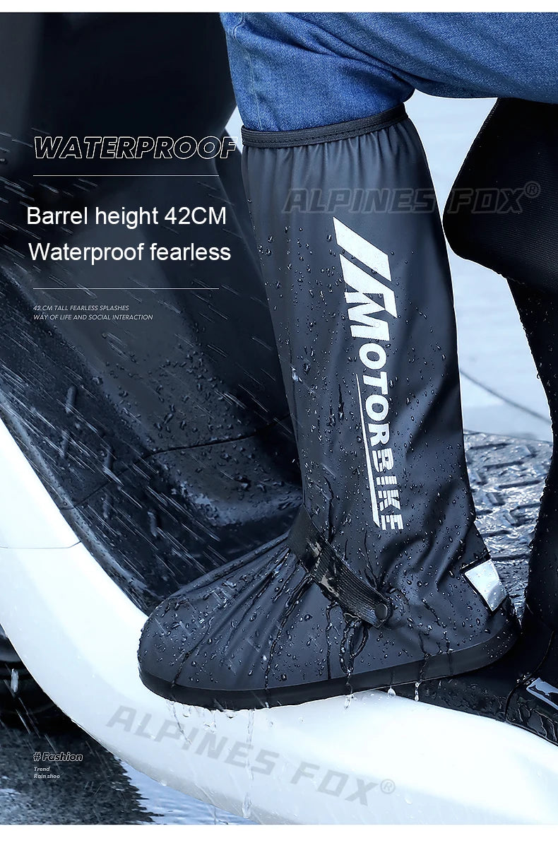 Waterproof Motorcycle Rain Boot Covers – Non-Slip, Reflective, Reusable
