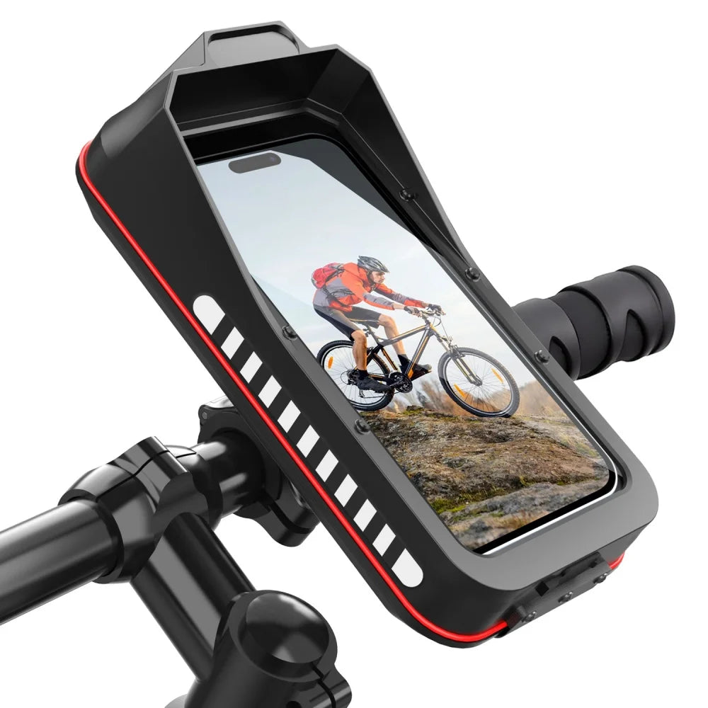 Waterproof Motorcycle & Bike Phone Holder – Universal Quick-Lock Mount