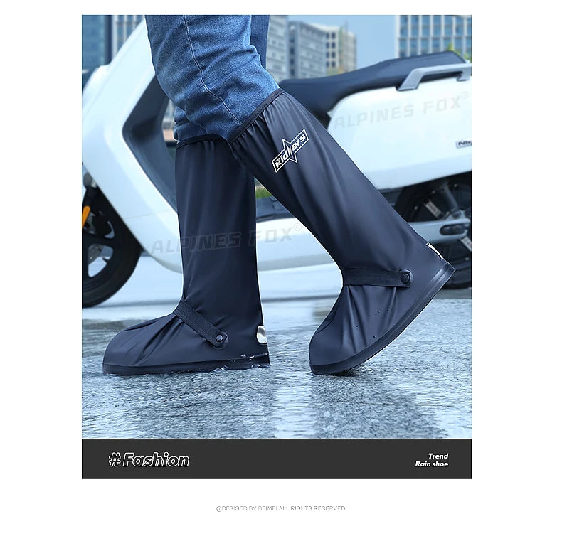 Waterproof Motorcycle Rain Boot Covers – Non-Slip, Reflective, Reusable