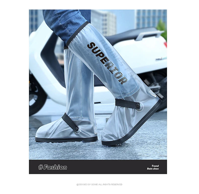 Waterproof Motorcycle Rain Boot Covers – Non-Slip, Reflective, Reusable
